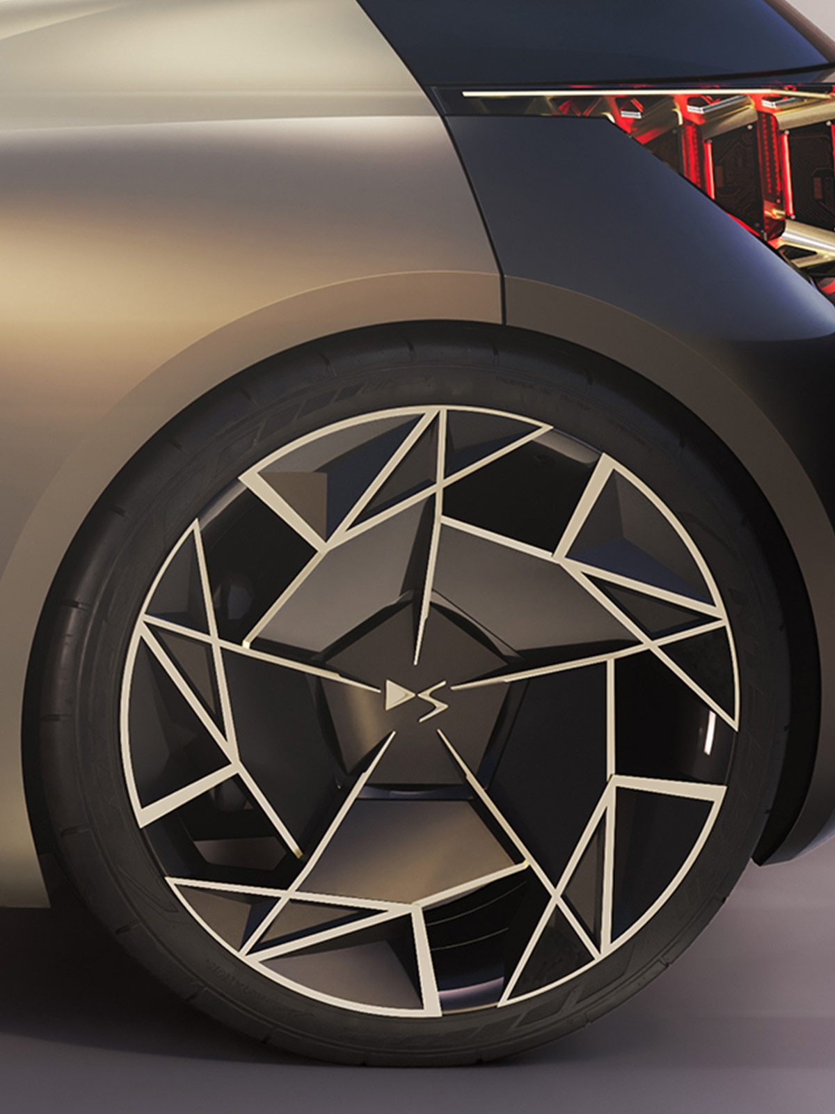 De DS F3VER Concept Car met tweekleurige carrosserie